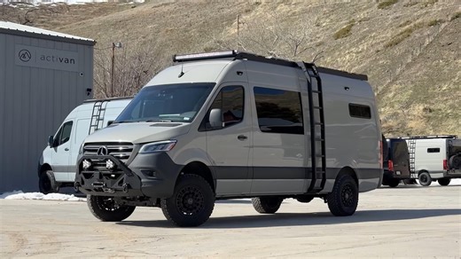 Off-Road Camper Van Conversion Can Seat and Sleep Six in a Cleverly Designed Living Space
