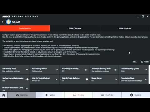 AMD Crimson "Radeon Settings" control panel
