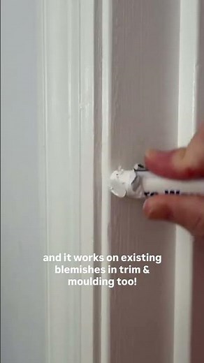 The Easiest Way to Fill Nail Holes in Trim (No Spackle!)