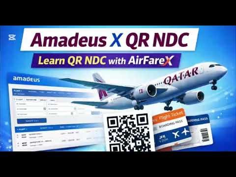 Amadeus QR NDC Booking | Step-by-Step Guide for Travel Agents