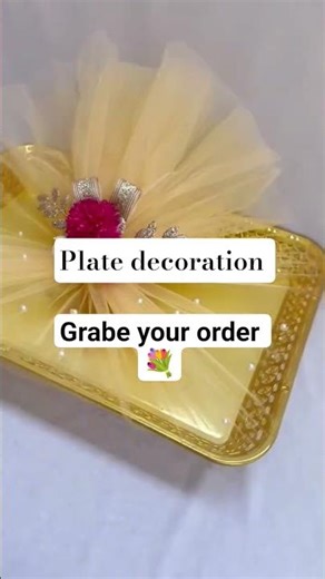 ready to shipping plate decoration 🎁#wedding #babyshower #platedecoration #challenge #vlogs #home