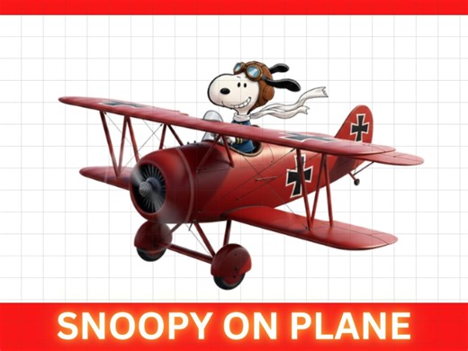 Snoopy Pilot PNG: Retro Cartoon Dog Flying Airplane Clipart - Etsy Australia