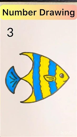 How to draw anything from Number ll Number art Drawing 3 #youtubeshorts #viralshorts