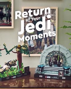 Experience the Return of Your Jedi Moments with the new LEGO Star Wars dioramas. | LEGO