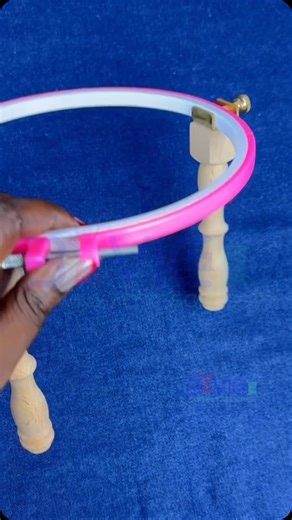 How to use the tambour hoop stand! , we have different types of tambour embroidery hoop in store! Shop with us today and be glad you did! #tambourhoop #tambourembroideryclasses #tambourembroidery #embelishment #sewingtools #tailoringtips | Bavic Sewing Accessories