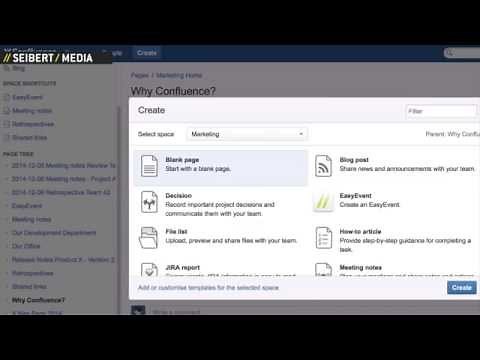 Confluence-Demo: Unterseiten erstellen