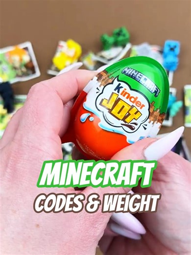 MINECRAFT Kinder Joy Codes! Full Complete Collection Review!