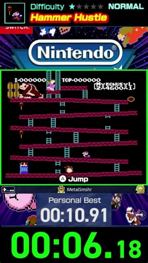 Hammer Hustle S Rank (10.88) - Nintendo World Championships NES Edition
