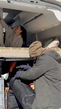 1+0 EVİMİZE YERLEŞİYORUZ ❄️ #karavan #kamp #kampvideoları