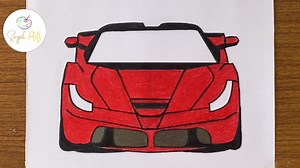 How to draw a Ferrari car step by step. For process video click the link below👇🏼♥️ https://youtu.be/9uRIW7hR5Ck ___________ #artofvisuals #sketch_daily #pencildrawing #artforbeginners #art #artist #artwork #artistsoninstagram #artgallery #artofdrawing #artoftheday #cardrawing | Sayah Arts