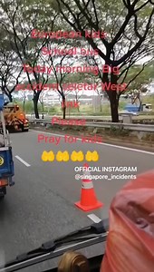 34K views · 320 reactions | Accident at Seletar West Link involving a school bus | Singapore Incidents | Facebook