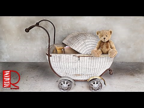 Restoration - Historic wicker pram for a baby "Kukaň"