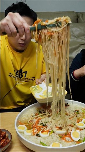잔치국수 14인분 먹방 면상호