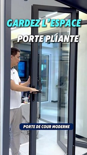 Une porte pliante qui protège votre espace et facilite votre quotidien#french #doors #homedecor