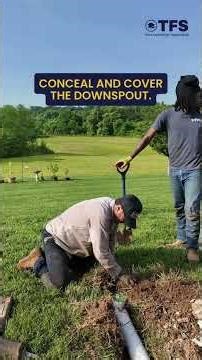 How downspouts can help your home #Drainage #TFS #shorts