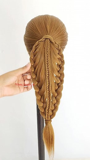 feather, french ponytail #keşfet #hair #fyp #bridehairstyle #braidhair #saçtasarım #tutorial