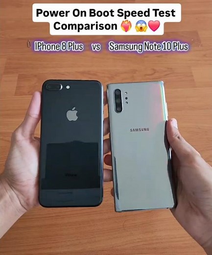 iPhone 8 Plus vs Samsung Note 10 Plus⚡Power On Boot Speed Test Comparison | SHOCKING ❤️‍🔥 😱 #shorts