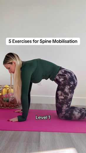 Healthy and flexible spine at any age, no matter if you’re 20 or 80!🧘🏼‍♀️ 5 easy spine mobility exercises - amazing for everyday! #spinehealth #dailyyoga #mobility #fyp