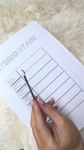 colour swatches, perfect for your client to see each under tone and choose their perfect brow shade👀✨ #smallbusiness #brows #fyp #beauty #client