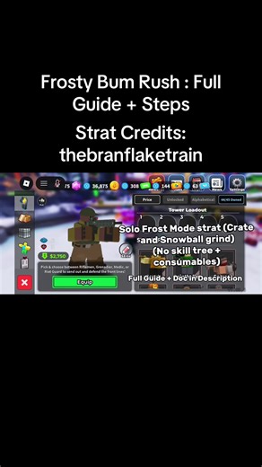 Ez Solo Frost Mode Triumph: Frosty Bum Rush (Crate Snowmen Grind) Strat Doc Credits: thebranflaketrain Doc: https://docs.google.com/document/u/1/d/1r_h62L2ZlWo9KISsj2yZUk9V8YPEJOjUjgRTapGQ4fM/mobilebasip######### #frostmode #tds #paradoxumgames #snowmen #frost