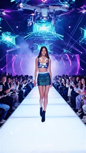 ⚡ Neon-future beauty. Cyber-enhanced elegance. Meet the next generation of sci-fi muses: built for the digital age, powered by pure attitude. 💙🤖 If you love cyberpunk / cyborg girls, follow us🔥 #cyberbabe #fashionmodel #aigirls