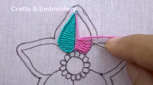 9.6K views · 745 reactions | Amazing Flower Hand Embroidery Design, Easy Flower Embroidery Tutorial For Beginner, Flower Stitch Video Link: https://youtu.be/luU3yTD_MIA | Crafts & Embroidery | Facebook