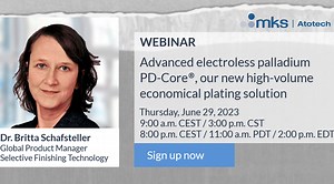 Advanced electroless palladium PD-Core®, our new high-volume economical plating solution
