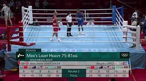 Lopez beats Whittaker for light heavyweight gold medal