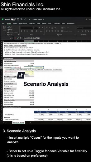 Excel - Scenario Analysis #excel #exceltips