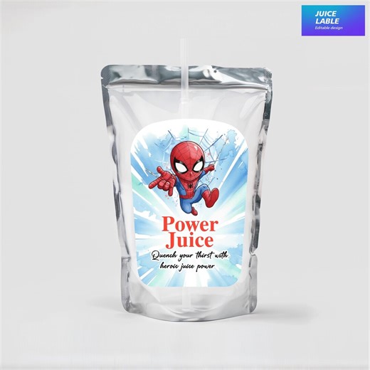 Superhero Avengers Juice Pouch Label, Superhero Avengers Capri Sun Wrapper Personalized Superhero Party Drink Label, Instant Download IKP01 - Etsy