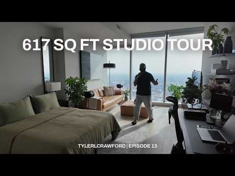 My 617 Sq Ft Studio Apartment Tour (Layout + Organization Systems)