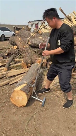 . #TreeTurningTool #LaborSavingToolForFarmers #loghook