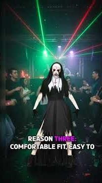 🎥 Title: 👻 Scary Gothic Nun Costume Set | UrSuperMart.com