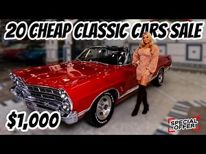 20 Cheap Classic Cars! Up for Sale by Owners, Today's Garage Gold Finds !!