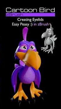 How to make Stylized Eyelids in zBrush the Easy Way 😎 Tutorial Sample ❤️