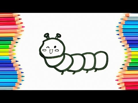 Let's draw cute insect drawing tutorial for toddlers