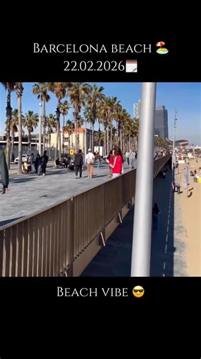 Barcelona beach 🏖️ ,Spain 🇪🇸.#beaches #spain #barcelona #beachlovers #spainbeach