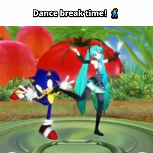 Sonic and Miku DANCE BREAK 👀 #sonic #memes