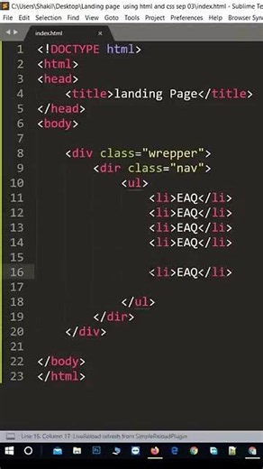 Learn HTML & CSS by Building a Professional Landing Page #coding #html #webdevelopment #css3 #viral