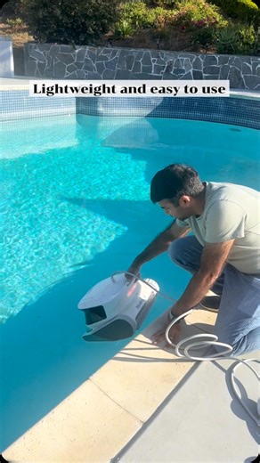 Prerna and Erish on Instagram: "The Hydro 4 Robotic Pool Cleaner from @poolmateofficial is lightweight and easy to use. Can even traverse uneven surfaces and cleans like magic! #poolmate #roboticpoolcleaner #californiahome #swimmingpool #poolmatehydro4 #roboclean #poolcleaning #swimmingpoolowner #mydreamhome #backyardgoals"