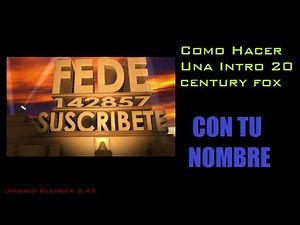 Cómo hacer una intro 20 century fox con tu nombre [HD]