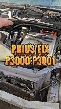 Prius P3000 P3001 Fix