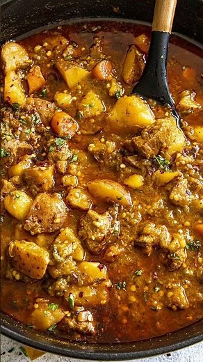 The BEST EVER Green Chili Pork Stew