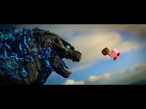 GODZILLA vs KIRBY (Animated Battle)