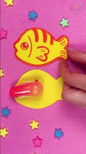 Squishy Fish DIY! 🐟 So Fun! 🫧 #kids #diy