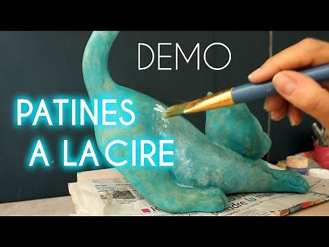 Cours de sculpture gratuit - démonstration d’une patine à la cire et aux pigments