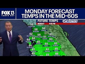 Tampa weather | Cool temps on Monday morning