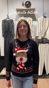 65K views · 336 reactions | C'est bientôt Noël et vous n'échapperez pas à nos plus beaux pulls kitsch ✨ Quel est votre préféré ? Découvrez-les ici : > https://bit.ly/3Rox1XO > https://bit.ly/3Rmqz3a > https://bit.ly/3N4sMOi > https://bit.ly/3N4oFBL PS : Alice mesure 1m65 et porte du S. | Cache Cache | Facebook