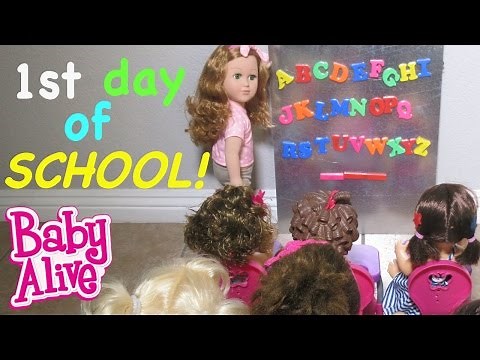 BABY ALIVE First Day Of School With Baby Alive Dolls!