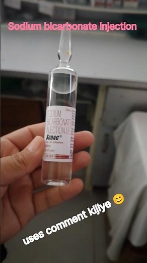sodium bicarbonate injection IP 💉🩺 #neet #nurse #pharmcist #hospital #medicosstuff